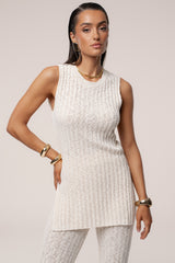 Ivory Kali Sleeveless Knit Top