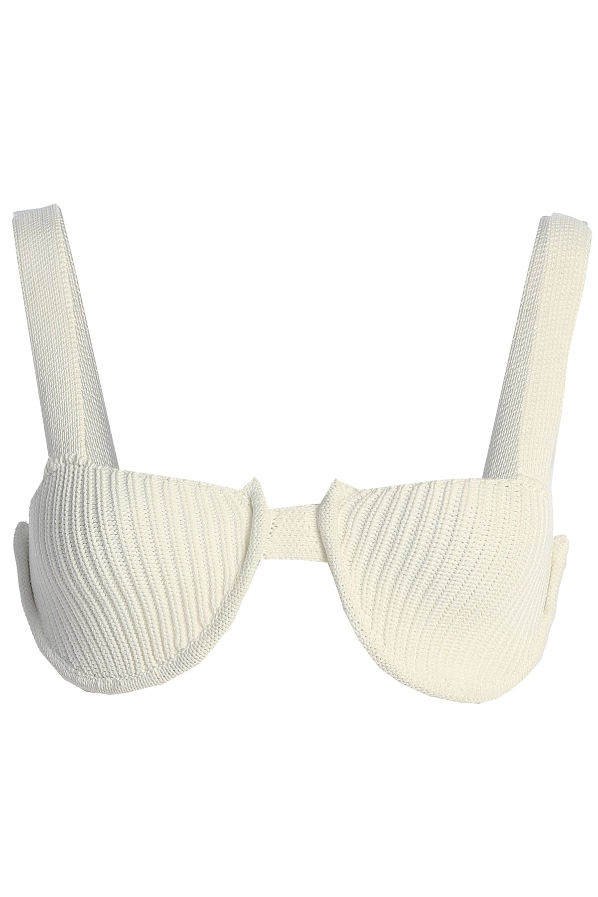 Ivory Fade Into You Knit Bralette