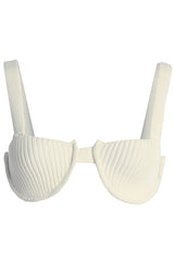Ivory Fade Into You Knit Bralette