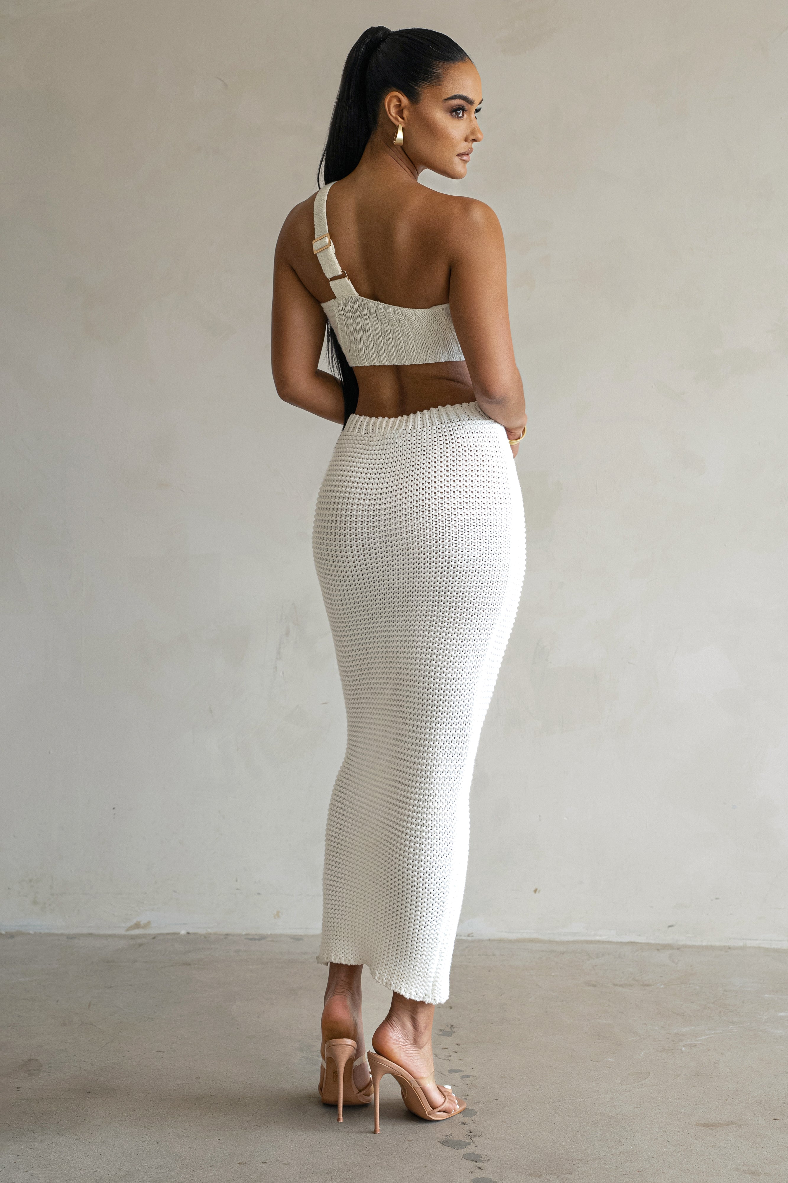 Ivory Jeanette Sweater Knit Top