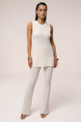 Ivory Kali Sleeveless Knit Top